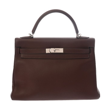 エルメス ケリー 32 内縫い  ハバナ トリヨンクレマンス レディース バッグ 【中古】【bag】