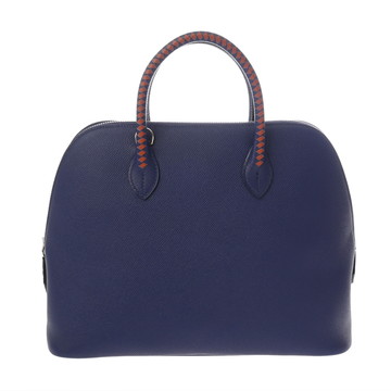 エルメス ボリード1923 30 トレサージュ ブルーアンクル/ブリック ヴォーエプソン レディース バッグ 【中古】【bag】