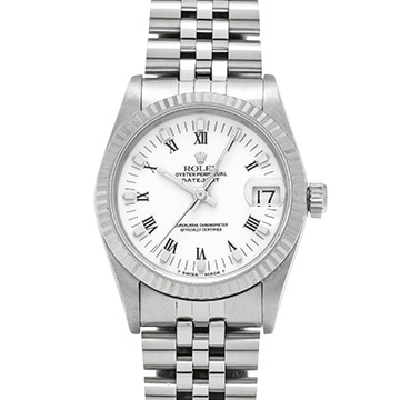 ロレックス デイトジャスト 68274 ホワイト ユニセックス 時計 【中古】【wristwatch】