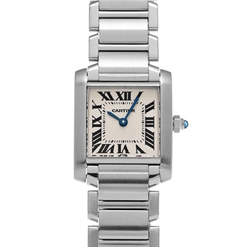 カルティエ タンクフランセーズ SM　 W51008Q3 シルバー レディース 時計 【中古】【wristwatch】