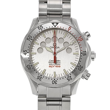 オメガ シーマスター 300 ジャックマイヨール 1999 2595.30 シルバー メンズ 時計 【中古】【wristwatch】