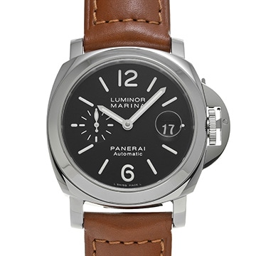 パネライ ルミノールマリーナ オートマティック PAM00104 ブラック メンズ 時計 【中古】【wristwatch】