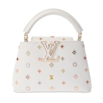 ルイ ヴィトン LV×TM カプシーヌ MINI 2025年クルーズコレクション ホワイト系マルチカラー M14165 レザー/トリヨンレザー レディース バッグ 【中古】【bag】
