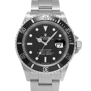ロレックス サブマリーナ デイト 16610 ブラック メンズ 時計 【中古】【wristwatch】