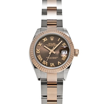 ロレックス レディ デイトジャスト 28  279171 チョコレートブラウン レディース 時計 【中古】【wristwatch】
