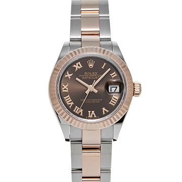 ロレックス レディ デイトジャスト 28  279171 チョコレートブラウン レディース 時計 【中古】【wristwatch】