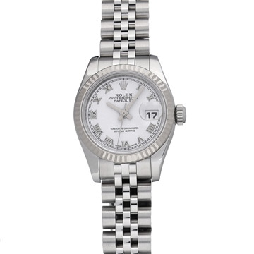ロレックス デイトジャスト 179174 ホワイト レディース 時計 【中古】【wristwatch】