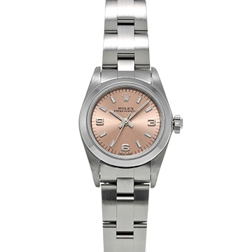 ロレックス オイスターパーペチュアル 76080 ピンク レディース 時計 【中古】【wristwatch】