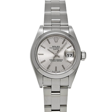 ロレックス オイスターパーペチュアル デイト 79160 シルバー レディース 時計 【中古】【wristwatch】