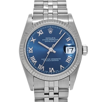 ロレックス デイトジャスト 68274 ブルー ユニセックス 時計 【中古】【wristwatch】