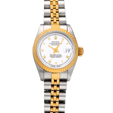 ロレックス デイトジャスト 69173 ホワイト レディース 時計 【中古】【wristwatch】