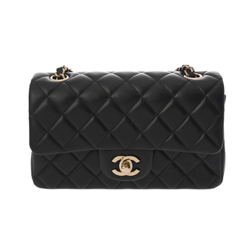 シャネル ミニ クラシック ハンドバッグ 20cm ブラック A69900 ラムスキン レディース バッグ 【中古】【bag】