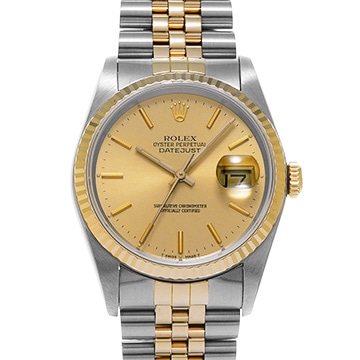 ロレックス デイトジャスト 16233 シャンパン メンズ 時計 【中古】【wristwatch】