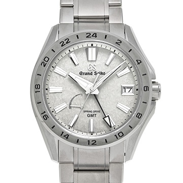 グランドセイコー エボリューション ９ コレクション スプリングドライブ GMT SBGE285 グレー メンズ 時計 【中古】【wristwatch】