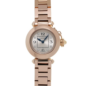 カルティエ ミスパシャ WJ124016 シルバー/ダイヤモンド レディース 時計 【中古】【wristwatch】