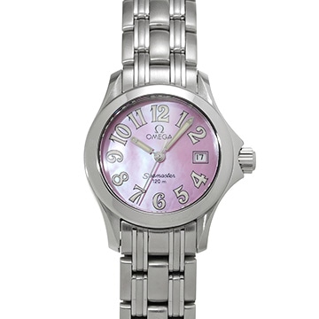 オメガ シーマスター 120 2581.66 ピンクシェル レディース 時計 【中古】【wristwatch】
