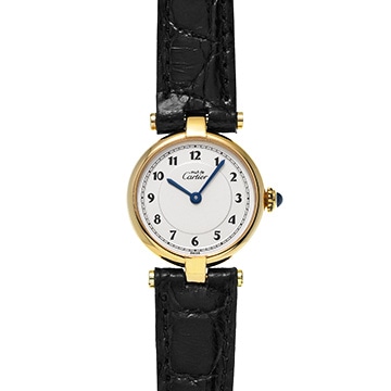 カルティエ マスト ヴァンドーム ヴェルメイユ 590004 アイボリー レディース 時計 【中古】【wristwatch】