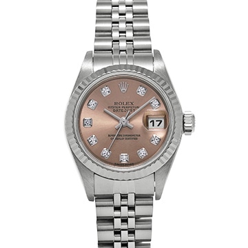 ロレックス デイトジャスト 79174G ピンク/ダイヤモンド レディース 時計 【中古】【wristwatch】