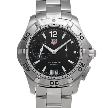 タグ ホイヤー アクアレーサー アラーム WAF111Z.BA0801 ブラック メンズ 時計 【中古】【wristwatch】