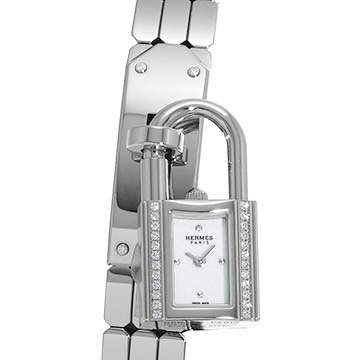 エルメス ケリーウォッチ ダイヤ KE4.130 ホワイト レディース 時計 【中古】【wristwatch】