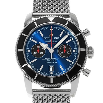 ブライトリング スーパーオーシャン ヘリテージクロノ  A272C03OCA ブルー メンズ 時計 【中古】【wristwatch】