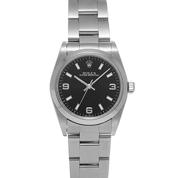 ロレックス オイスターパーペチュアル 77080 ブラック ユニセックス 時計 【中古】【wristwatch】