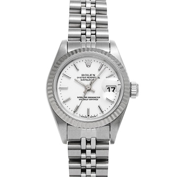 ロレックス デイトジャスト 69174 ホワイト レディース 時計 【中古】【wristwatch】