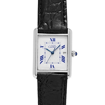 カルティエ マストタンク LM W1014154 ホワイト ユニセックス 時計 【中古】【wristwatch】