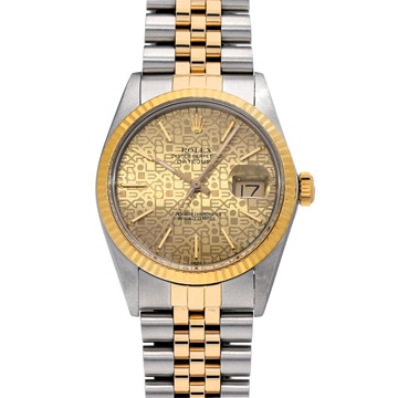 ロレックス デイトジャスト 16013 シャンパンコンピュータ メンズ 時計 【中古】【wristwatch】