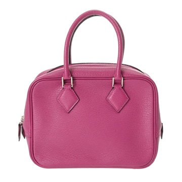 エルメス プリュム 2 MINI 18 ローズパープル シェーブル レディース バッグ 【中古】【bag】