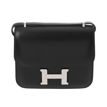 エルメス コンスタンス3 18 ミロワール ブラック ボックスカーフ レディース バッグ 【中古】【bag】