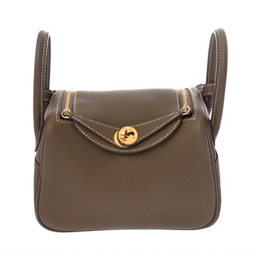 エルメス リンディ ミニ  エトゥープ トリヨンクレマンス レディース バッグ 【中古】【bag】