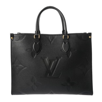ルイ ヴィトン モノグラムアンプラント オンザゴー MM ノワール M45595 レザー ユニセックス バッグ 【中古】【bag】
