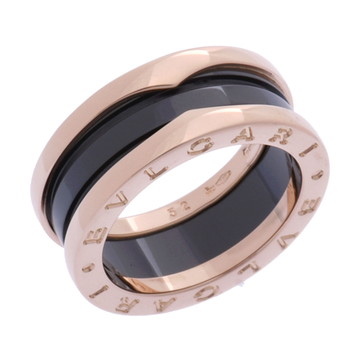 ブルガリ B-ZERO1 リング #52 ゴールド K18ピンクゴールド PG/ブラックセラミック レディース ジュエリー 【中古】【jewelry】