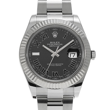 ロレックス デイトジャストII 116334 グレー メンズ 時計 【中古】【wristwatch】