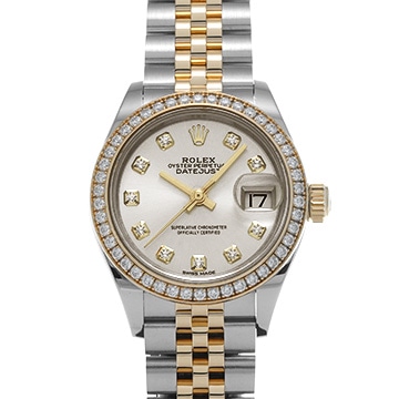 ロレックス レディ デイトジャスト 28 279383RBR シルバー/ダイヤモンド レディース 時計 【中古】【wristwatch】