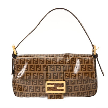 フェンディ マンマバゲット ズッカ柄 ブラウン コーティングキャンバス レディース バッグ 【中古】【bag】