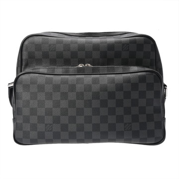 ルイ ヴィトン ダミエグラフィット イオ ブラック N45252 ダミエキャンバス メンズ バッグ 【中古】【bag】