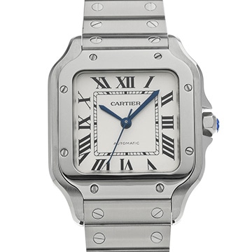 カルティエ サントス ドゥ カルティエ MM WSSA0010 シルバー ユニセックス 時計 【中古】【wristwatch】