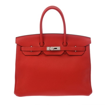 エルメス バーキン 35 ルージュトマト トゴ レディース バッグ 【中古】【bag】