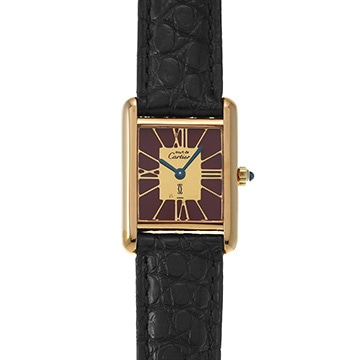 カルティエ マストタンク ヴェルメイユ 366001 レッド レディース 時計 【中古】【wristwatch】