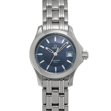 オメガ シーマスター 120 クォーツ 2581.81 ブルー レディース 時計 【中古】【wristwatch】
