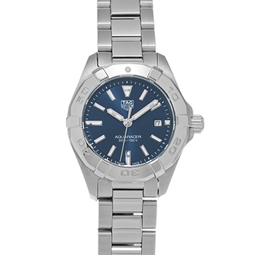 タグ ホイヤー アクアレーサー クォーツ WBD1412.BA0741 ブルー レディース 時計 【中古】【wristwatch】