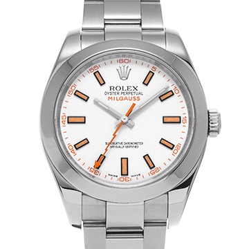 ロレックス ミルガウス 116400 ホワイト メンズ 時計 【中古】【wristwatch】