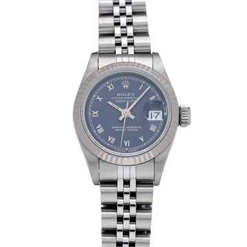 ロレックス デイトジャスト 69174 ブルー レディース 時計 【中古】【wristwatch】
