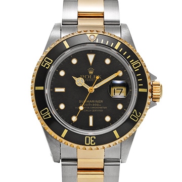 ロレックス サブマリーナ デイト 16613 ブラック メンズ 時計 【中古】【wristwatch】