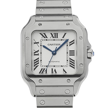カルティエ サントス ドゥ カルティエ MM WSSA0029 シルバー メンズ 時計 【中古】【wristwatch】