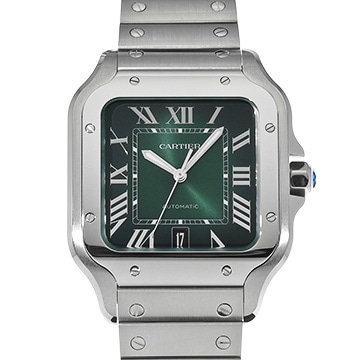 カルティエ サントス ドゥ カルティエ LM WSSA0062 グリーン メンズ 時計 【新品】【wristwatch】
