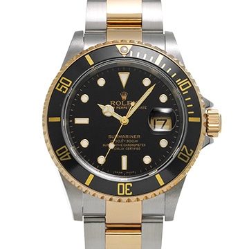 ロレックス サブマリーナ デイト 16613 ブラック メンズ 時計 【中古】【wristwatch】