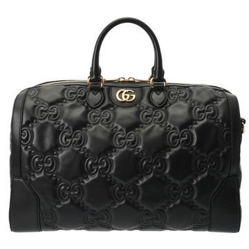 グッチ GGマトラッセ GGマーモント ブラック 700762 レザー レディース バッグ 【中古】【bag】